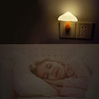 AUSAYE 4 Pack Plug in Night Light, Mushroom Light LED Nightlights for Kids, Adults, Bedroom, Bathroom,Hallway, Stairs, Kitchen White