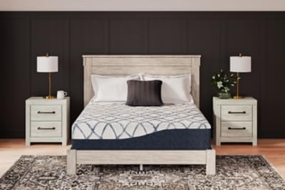 Signature Design by Ashley 12 Inch Chime Elite 2.0 Plush Green Tea Memory Foam Mattress for Cool Sleep and Pressure Relief, Full, Fiberglass Free, Mattress In A Box