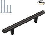 homdiy 20Pack 4.5in Cabinet Handles Black Kitchen Cabinet Pulls Drawer Pulls for Dresser Drawers