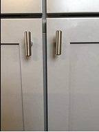 LONTAN 50 Pack Kitchen Cabinet Knobs Brushed Nickel Drawer Knobs LS201BSS Cupboard Knobs Single Hole T Bar Knobs Cabinet Hardware 2in Overall Length