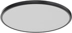 TALOYA 18 Inch Black Flush Mount Led Ceiling Light Fixture for Living Room Dining Room Ultra-Thin Round Surface Mounted Fixture Brightness Dimmable Equivs to 260W Traditional Led Bulb