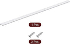 uxcell Cabinet Finger Edge Pull, 1pcs 800mm / 31.5" Aluminum Alloy Back Mount Hidden Cabinet Pulls Concealed Handle for Home Kitchen Drawer Cabinet, Silver