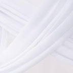 Socomi Wedding Arch Draping Fabric 1 Panel 29" x 19Ft White Sheer Chiffon Curtain Drapes 6 Yards for Wedding Ceremony Birthday Party Decoration