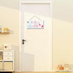 Personalized Signs Unicorn Rainbow Wall Hanging Plaque Sign Magic Unicorn Girl Room Décor For Baby Nursery Home Art Décor Kids Room Little Man Cave