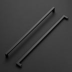 Ravinte 5 Pack Black Cabinet Pulls 18 Inch Square Kitchen Cabinet Handles Matte Black Kitchen Hardware for Drawer Pulls Drawer Handles Come with Screwdriver