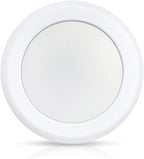 ECOELER 6 Inch LED Disk Light, Aluminum Trim, 4000K Cool White, 16.5W 1000Lm, Dimmable Flush Mount Ceiling Recessed Light Fixture, ETL & FCC Listed