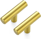 JOY DECOR 15 Pack Cabinet Knobs, Gold Cabinet Handles, 2in Kitchen Cabient Knobs, Single Hole Drawer Knobs for Dresser Drawers