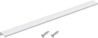 uxcell Cabinet Finger Edge Pull, 1pcs 500mm / 19.69" Aluminum Alloy Back Mount Hidden Cabinet Pulls Concealed Handle for Home Kitchen Drawer Cabinet, Silver