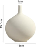 Scandinavian Style Ceramic Vase Frosted Simple Home TV Cabinet Creative Decoration Modern White Ceramic Vase, Small Narrow Neck Vases, Ceramic Flower Vases Decorative, Fireplace, Table Decor Va