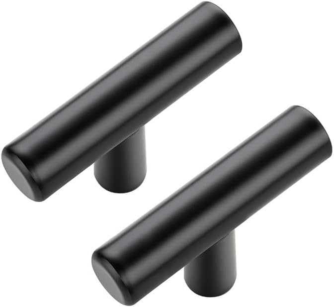 JOY DECOR 30 Pack Cabinet Knobs, Black Cabinet Handles, 2in Kitchen Cabient Knobs, Single Hole Drawer Knobs for Dresser Drawers