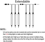 Kwaiffeo Blue Icicle Lights Outdoor, Waterproof Meteor Shower Lights for Christmas Halloween Yard Decorations Outside, UL Plug, 8-Tube