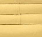 Twin Size Bed Sheets - 4 Piece 1500 Supreme Collection Fine Brushed Microfiber Deep Pocket Twin Sheet Set Bedding - 1 EXTRA PILLOW CASES, GREAT VALUE, Twin, Yellow