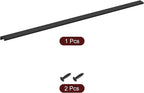 uxcell Cabinet Finger Edge Pull, 1pcs 800mm / 31.5" Aluminum Alloy Back Mount Hidden Cabinet Pulls Concealed Handle for Home Kitchen Drawer Cabinet, Black