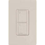 Lutron Caseta Original Smart Light Switch (Lutron Smart Hub Required), for Home, LED, and Fans, 6 Amp, Single-Pole/3-Way, Neutral Required, PD-6ANS-LA-2-Pack, Light Almond, 2 Pack