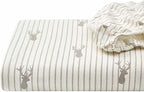 Eddie Bauer - Full Sheets, Cotton Flannel Bedding Set, Brushed For Extra Softness, Cozy Home Decor (Deer Lodge, Full)