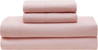 7 Piece Comforter Set Bed in a Bag Ombre Pintuck Design All Season Soft Down Alternative Bedding Comforter Set & Luxurious Matching Bed Sheets & Pillow Shams, Ombre Pintuck Blush, Queen