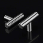 LONTAN 50 Pack Kitchen Cabinet Knobs Brushed Nickel Drawer Knobs LS201BSS Cupboard Knobs Single Hole T Bar Knobs Cabinet Hardware 2in Overall Length