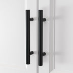 homdiy Black Cabinet Handles 20Pack 3inch Hole Center Kitchen Drawer Pulls and Knobs Stainless Steel Cabinet Hardware for Bathroom, Cupboard