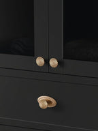5 Pack Champagne Bronze Cabinet Knobs Flat Drawer Pulls Kitchen Cupboard Bathroom Dresser Cabinet Hardware Handles Zinc Alloy