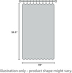 NICETOWN Wall Curtain for Bedroom, Room Divider Curtain for Doorways, Vertical Blind for Sling Door, Privacy Sound Reduction Curtains Room Dividers for Patio (White, 1 Panel, 8ft Tall x 8.3ft Wide)