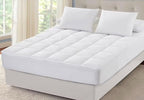 Sleep Mantra 100% Cotton Mattress Topper Twin XL Size - Premium Wrap-Around Cooling Topper Fits up to 20-Inch Mattress - Extra Soft, Deep Pocket, Breathable & Plush Quilted Down Fill (White)