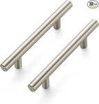Ravinte 32 Pack 6 inch Cabinet Pulls Brushed Nickel Stainless Steel Kitchen Cupboard Handles Cabinet Handles, 3.5 inch Hole Center