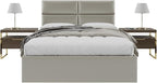 Vänt Upholstered Wall Panels - King/Cal King Size Wall Mounted Headboards - Metallic Neutral Champagne - Twin/King - Set of 4 Panels (Each Individual Panel 39"x11.5")