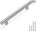 homdiy 50 Pack Brushed Nickel Cabinet Pulls Drawer Handles Cabinet Hardware Stainless Steel Cabinet Handles 4in Hole Centers Cupboard Pull Drawer Pulls, 201SN