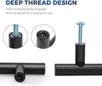 JOY DECOR 55 Pack Cabinet Knobs, Black Cabinet Handles, 2in Kitchen Cabinet Knobs, Single Hole Drawer Knobs for Dresser Drawers