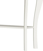 ChooChoo Narrow Farmhouse Console Table, Chic Accent Sofa Table, Entryway Table, Soft White