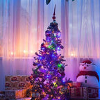 Christmas Light, 33ft 100 LED Outdoor String Light with Timer & 8 Modes, 3AA Battery Operated Waterproof String Light for Outdoor and Indoor Décor – Multicolor