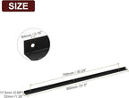 uxcell Cabinet Finger Edge Pull, 1pcs 800mm / 31.5" Aluminum Alloy Back Mount Hidden Cabinet Pulls Concealed Handle for Home Kitchen Drawer Cabinet, Black