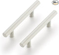Ravinte 24 Pack | 5 Inch Cabinet Pulls White Stainless Steel Kitchen Drawer Pulls Cabinet Handles 5 InchLength, 3 Inch Hole Center