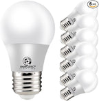 ENERGETIC SMARTER LIGHTING LED Refrigerator Bulb 40 Watt Equivalent, 3000K Warm White, Dimmable A15 Ceiling Fan Light Bulbs, E26 Base, UL Listed, 6 Pack