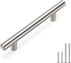 homdiy Brushed Nickel Cabinet Pulls Cabinet Handles 400 Pack, 3-1/2in(90mm) Center to Center Dresser Drawer Handles Silver Drawer Pulls for Kitchen, Bedroom, Bathroom