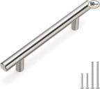 homdiy Cabinet Handles Drawer Pulls Brushed Nickel Modern Pulls for Kitchen Cabinets, 3-1/2in 50Pack