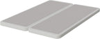 Nutan, 2-Inch Sturdy Wood Box Spring for Mattress Support - Durable and Fully Assembled, Natural Wood Foundation for Full, White