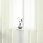 DUALIFE 54 Inches Long Cream Beige Sheer Grommet Curtains for Nursery Small Windows Short Drapes 2 Panels Set Light Filtering Semi Sheer Farmhouse Style Curtains 52 X 54 Inch Long Ivory