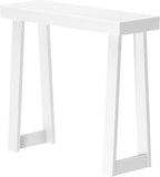 Plank+Beam Solid Wood Console Table, 36 Inch, Sofa Table, Narrow Entryway Table for Hallway, Behind The Couch, Living Room, Foyer, Easy Assembly, White
