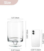 Glass Candle Holder for Pillar Candles - Large Glass Vases for Table Decoration, Clear Hurricane Candle Holder for Wedding Christmas Halloween Party Centerpiece Dining Room Decor, Gifts for Women