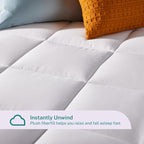 Sleep Innovations Dual Layer 4 Inch Memory Foam Mattress Topper, King Size, Medium Support, 2 Inch Cooling Gel Memory Foam Plus 2 Inch Pillow Top Cover