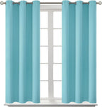 BGment Blackout Curtains - Grommet Thermal Insulated Room Darkening Bedroom and Living Room Curtains, Set of 2 Panels (38 x 84 Inch, Baby Blue)