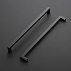 Ravinte 5 Pack Black Cabinet Pulls 11-1/3 Inch Square Kitchen Cabinet Handles Matte Black Kitchen Hardware for Drawer Pulls Drawer Handles Come with Screwdriver