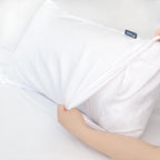 Moonsea Extra Deep Pocket Air Mattress White Sheets Twin Size - 3Pcs Side Storage Pocket Fitted Sheet & Pillowcase Twin Deep Pocket Sheet Sets Easily Fits for Kids 16in to 24in Pillow Top Air Bed