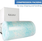 IULULU Mattress Topper, 2 Inch Gel Memory Foam Mattress Topper for Full Size Bed, Blue