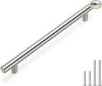 homdiy 200 Pack Brushed Nickel Cabinet Hardware Cabinet Pulls - HD201SN Cupboard Handles Modern Cabinet Door Handles 7-1/2inch Hole Center Modern T-Bar Pulls