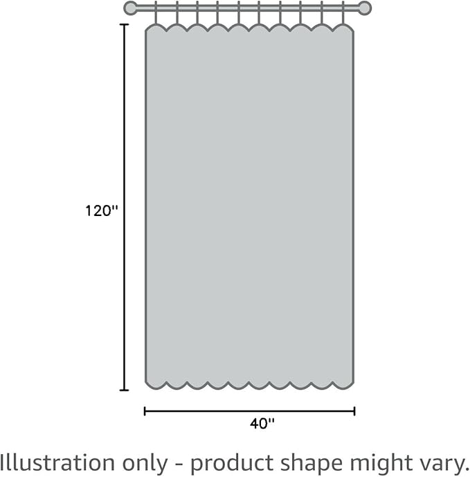 Aiyufeng Elegant Voile 120" Sheer Window Curtains - 2 x 40" W Panels, Bedroom/Living Room Charcoal Grey Color