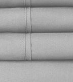 Twin Size Bed Sheets - 4 Piece 1500 Supreme Collection Fine Brushed Microfiber Deep Pocket Twin Sheet Set Bedding - 1 EXTRA PILLOW CASES, GREAT VALUE, Twin, Silver