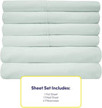 King Size Bed Sheets - 6 Piece 1500 Supreme Collection Fine Brushed Microfiber Deep Pocket King Sheet Set Bedding - 2 Extra Pillow Cases, Great Value, King, Mint(Pack of 1)
