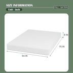 PayLessHere Gel Memory Foam Mattress 8 inch Mattress, CertiPUR-US Certified,Breathable Bed Mattress for Cooler Sleep Supportive & Pressure Relief,Removable Soft Cover,Mattress in Box, White Full